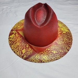 Custom painted Small/Medium straw Hat